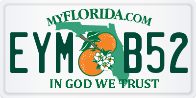 FL license plate EYMB52