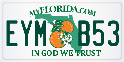 FL license plate EYMB53