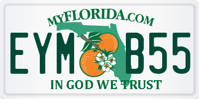 FL license plate EYMB55