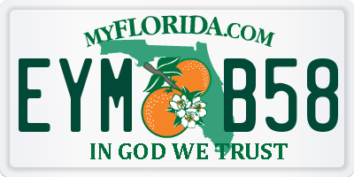 FL license plate EYMB58