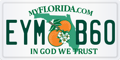 FL license plate EYMB60
