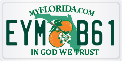 FL license plate EYMB61