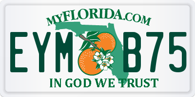 FL license plate EYMB75