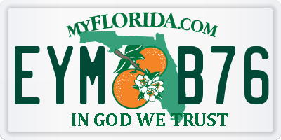 FL license plate EYMB76