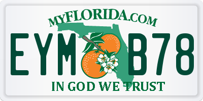 FL license plate EYMB78