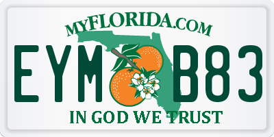 FL license plate EYMB83