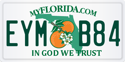 FL license plate EYMB84