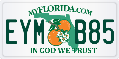 FL license plate EYMB85