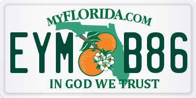 FL license plate EYMB86