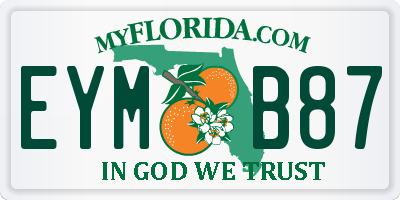 FL license plate EYMB87