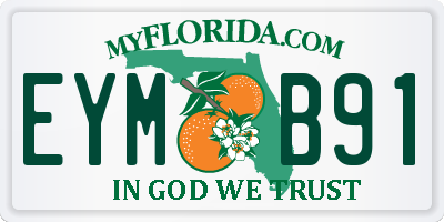 FL license plate EYMB91