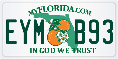 FL license plate EYMB93