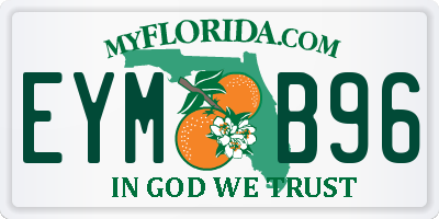 FL license plate EYMB96