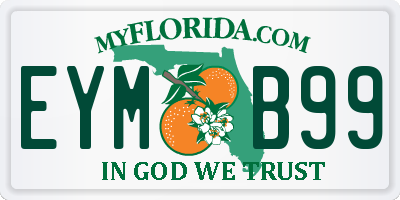 FL license plate EYMB99