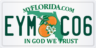 FL license plate EYMC06