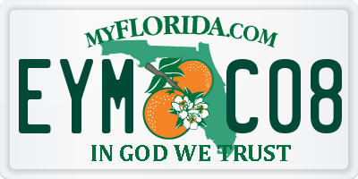 FL license plate EYMC08