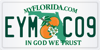 FL license plate EYMC09