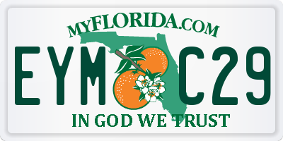 FL license plate EYMC29