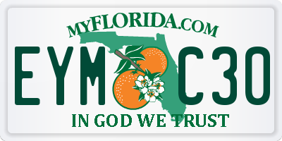 FL license plate EYMC30