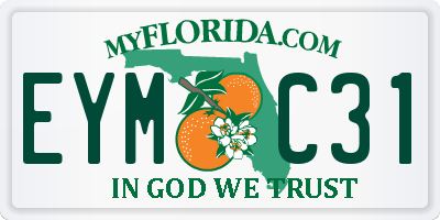FL license plate EYMC31