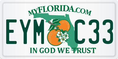 FL license plate EYMC33