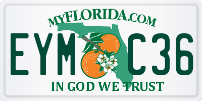 FL license plate EYMC36
