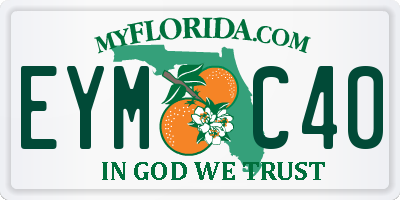 FL license plate EYMC40