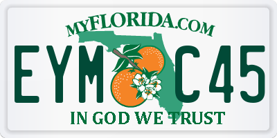 FL license plate EYMC45
