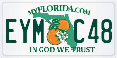 FL license plate EYMC48