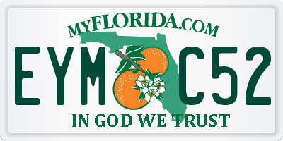 FL license plate EYMC52