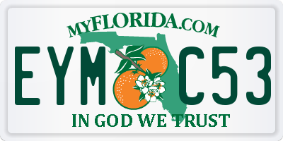 FL license plate EYMC53