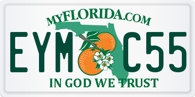FL license plate EYMC55