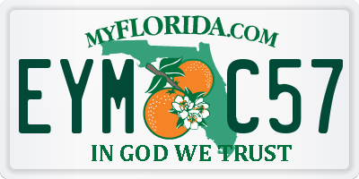 FL license plate EYMC57