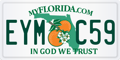 FL license plate EYMC59