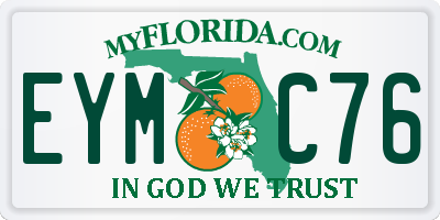 FL license plate EYMC76
