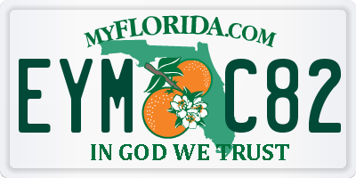 FL license plate EYMC82