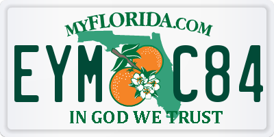 FL license plate EYMC84