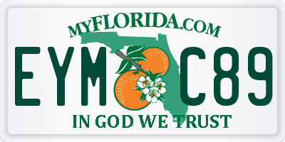 FL license plate EYMC89