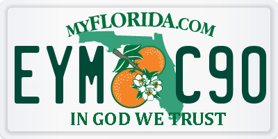 FL license plate EYMC90