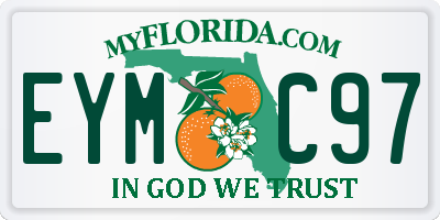 FL license plate EYMC97
