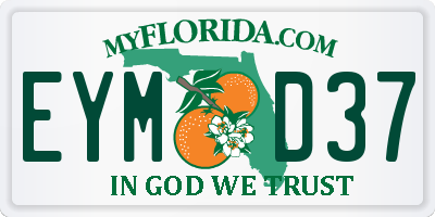 FL license plate EYMD37