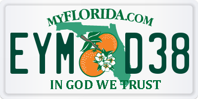 FL license plate EYMD38