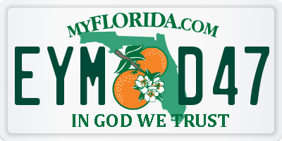 FL license plate EYMD47
