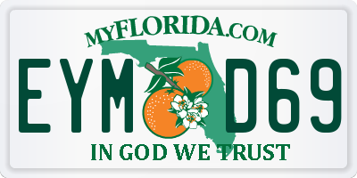 FL license plate EYMD69
