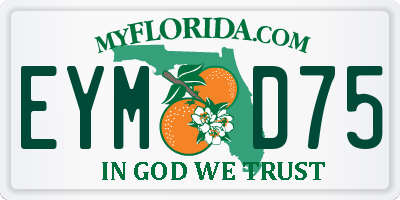 FL license plate EYMD75