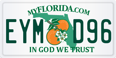 FL license plate EYMD96