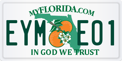 FL license plate EYME01