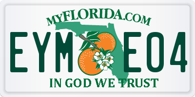 FL license plate EYME04