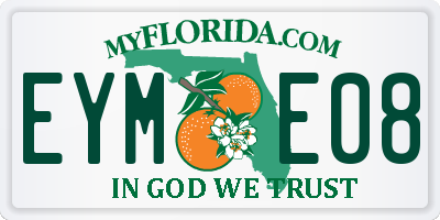 FL license plate EYME08