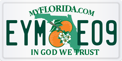 FL license plate EYME09